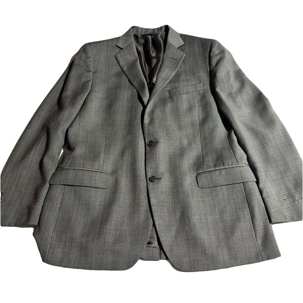 Brooks Brothers Mens Blazer 43 R Gray Glen Plaid Fitzgerald Fit Wool Sport Coat